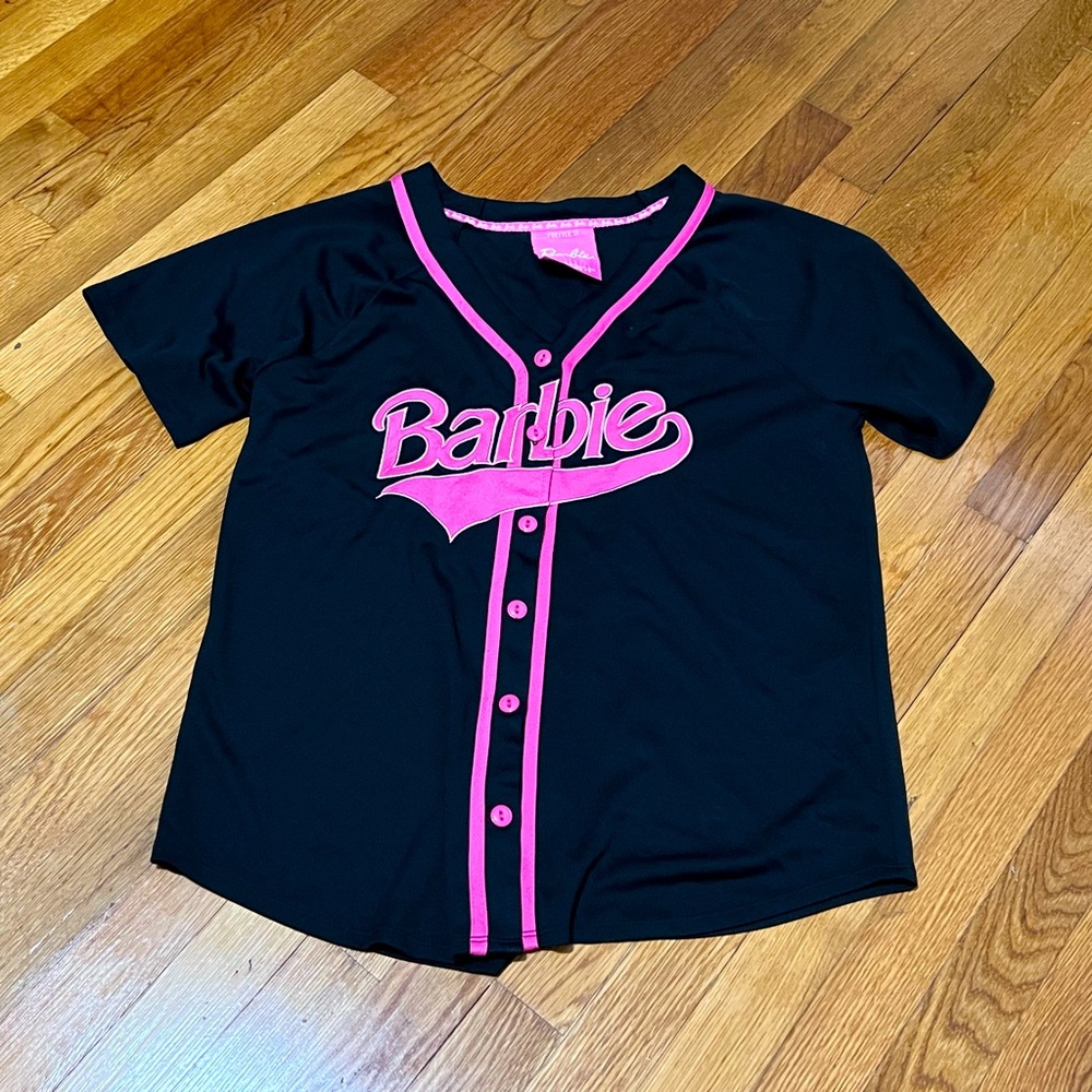 Forever 21 x Barbie Baseball Jersey Black M